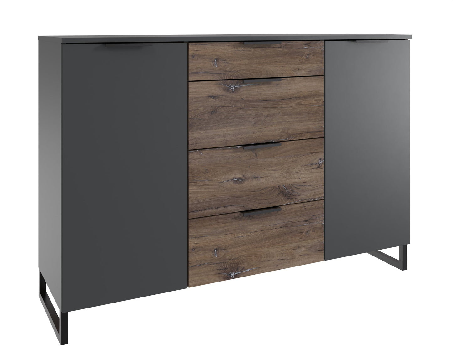 Wimex Kombikommode Winnipeg mit 2 Türen und 4 Schubladen B/H/T ca. 135 x 92 x 41 cm