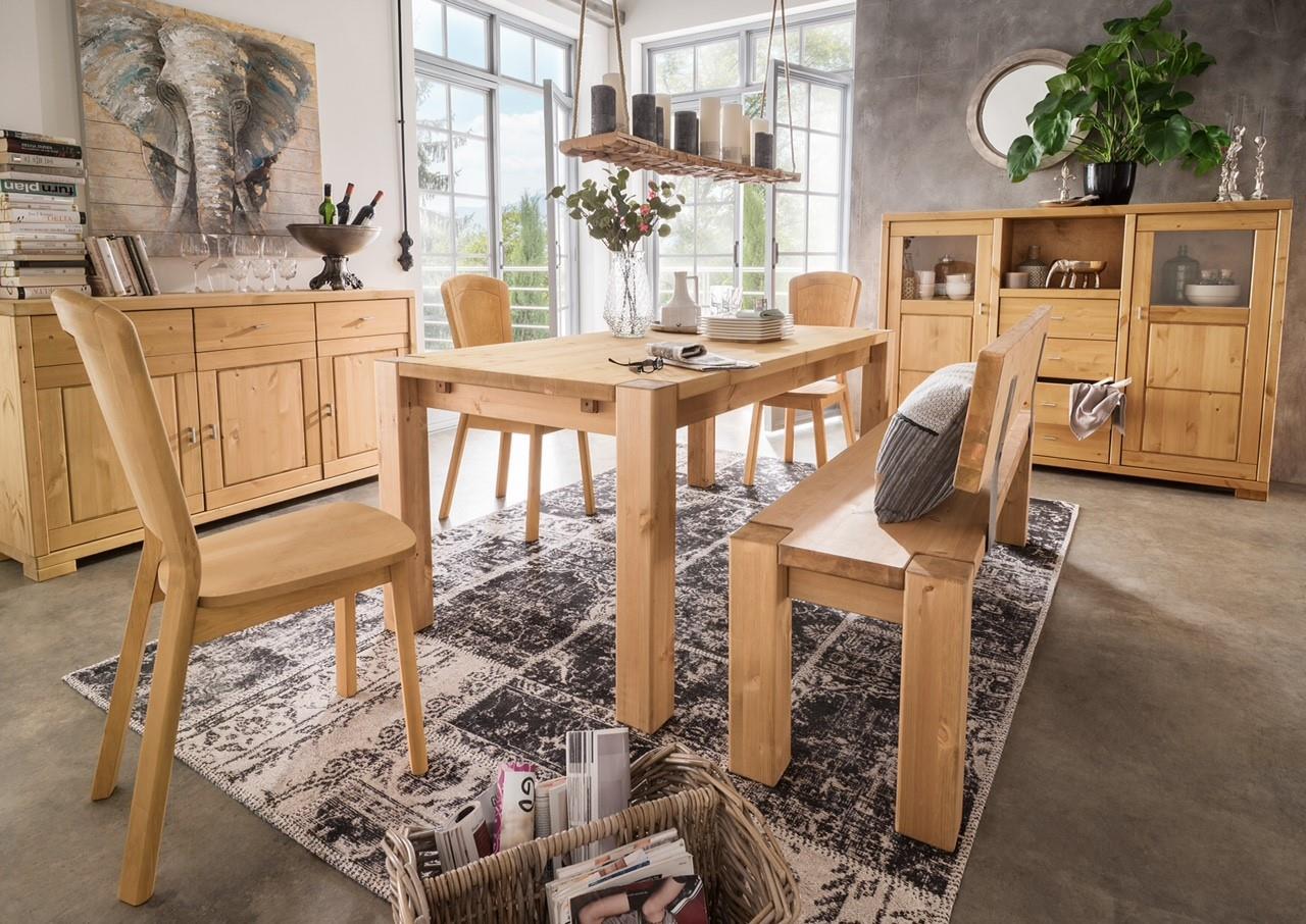 Infantil Vita Esszimmertisch Kiefer massiv Breite 140/160/180 cm x T 90 cm