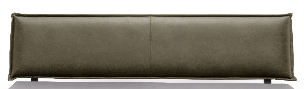 TPT Balkenbett 820-IX mit Stoffkopfteil, Wildeiche massiv natur geölt Breite 140-200 x 200 cm