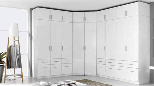 Drehtürenschrank Celle Hochglanz Schranksystem Höhe 197 cm