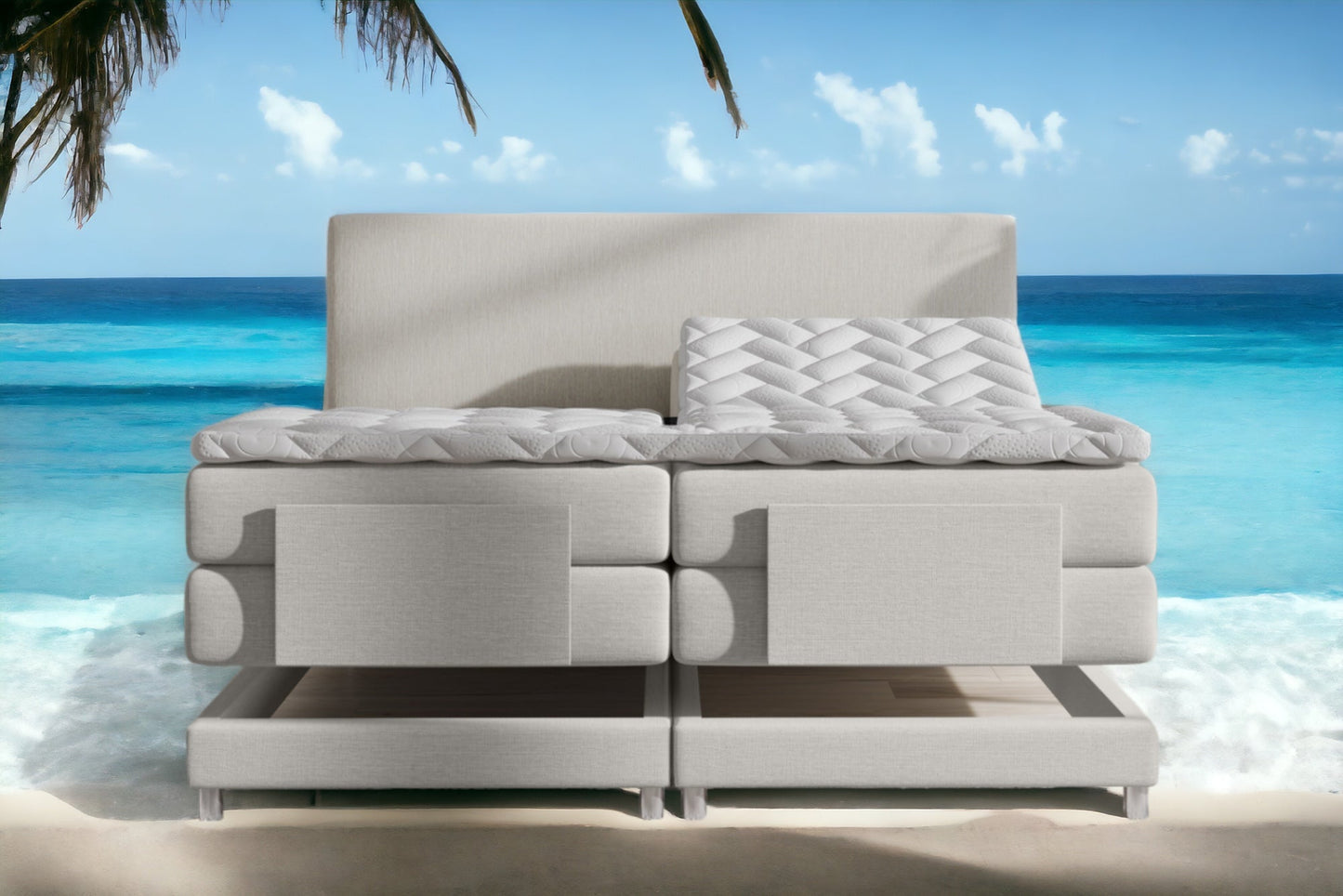 Boxspringbett Ampera elektrisch verstellbar mit Motor, inkl. kostenlose Lieferung und Montage