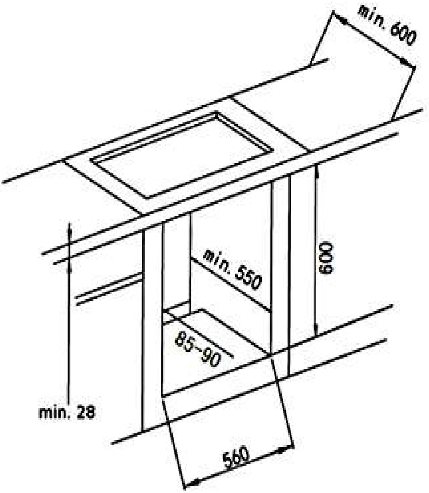 PKM Einbauherdset BIC5-I-GK-IX3H Breite 60 cm