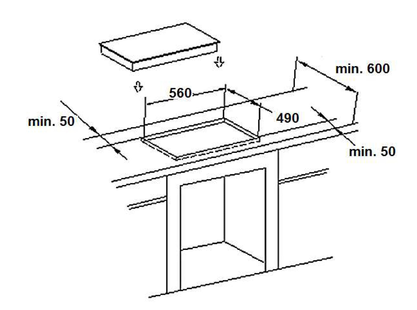 PKM Einbauherdset BIC5-I-GK-IX3H Breite 60 cm