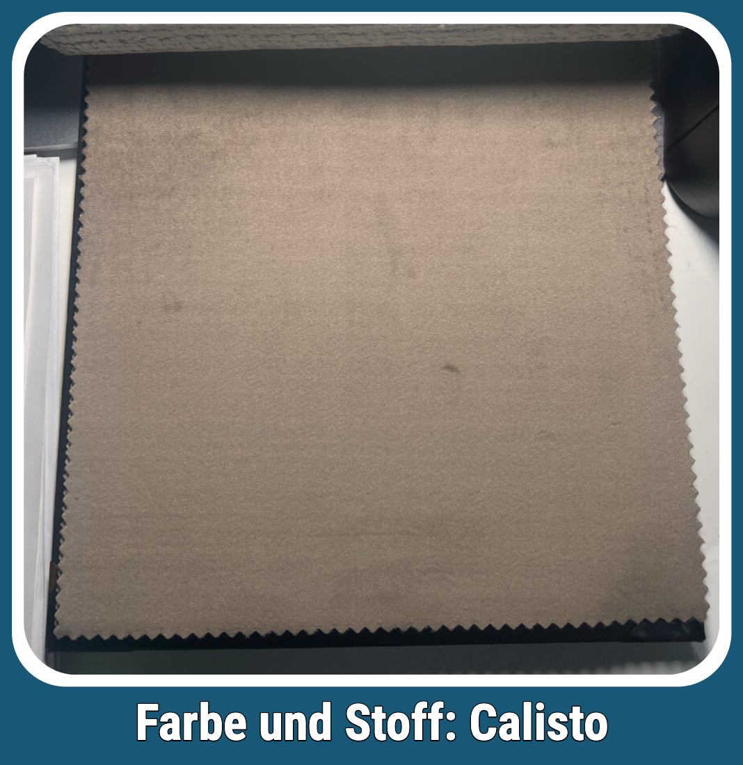 Boxspringbett Callisto Beige Voll-orthopädisches Komfortbett mit Bettkasten, Stauraum, inkl. kostenlose Lieferung und Montage