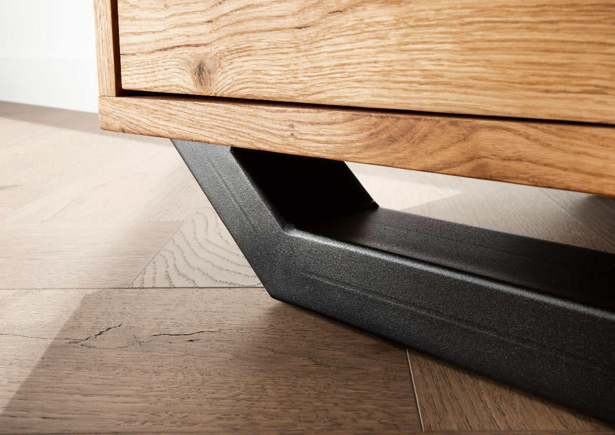 Infantil Nachtkommode Sevilla Wildeiche Massiv Natur inkl. Softclose-Funktion B/H/T 50 x 51 x 45 cm