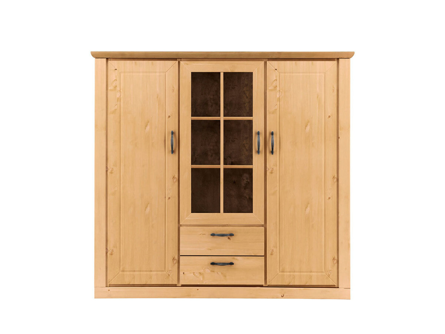 Esszimmer Highboard Adela 3-türig mit Schublade aus Kiefer massiv B/H/T 144 x 135 x 42 cm