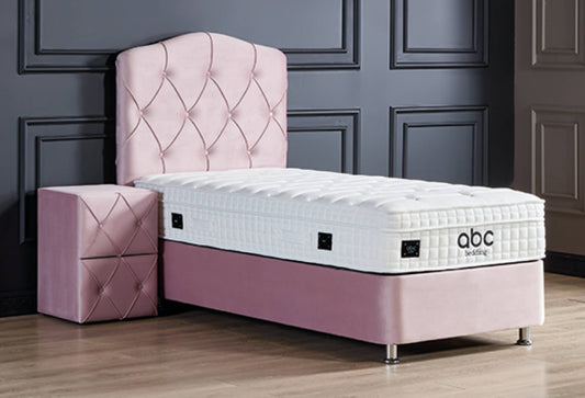 Boxspringbett Juliet Rose mit Bettkasten Breite 90 x 200 cm