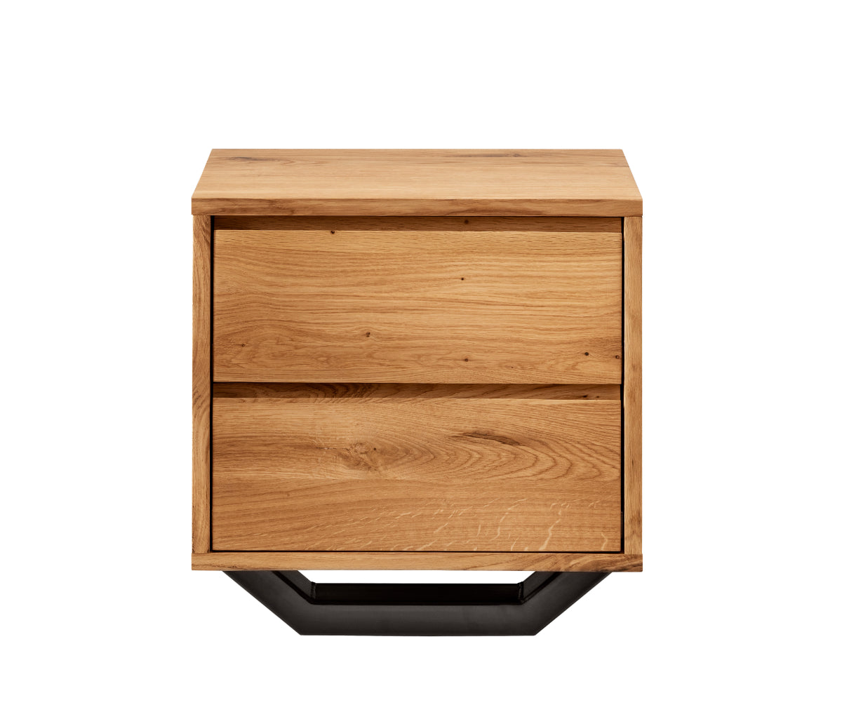 Infantil Nachtkommode Sevilla Wildeiche Massiv Natur inkl. Softclose-Funktion B/H/T 50 x 51 x 45 cm