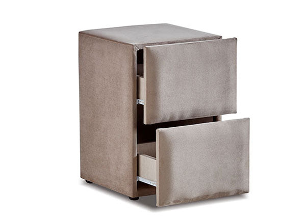 Boxspringbett Palermo Beige Voll-orthopädisches Komfortbett mit Bettkasten, Stauraum, inkl. kostenlose Lieferung und Montage