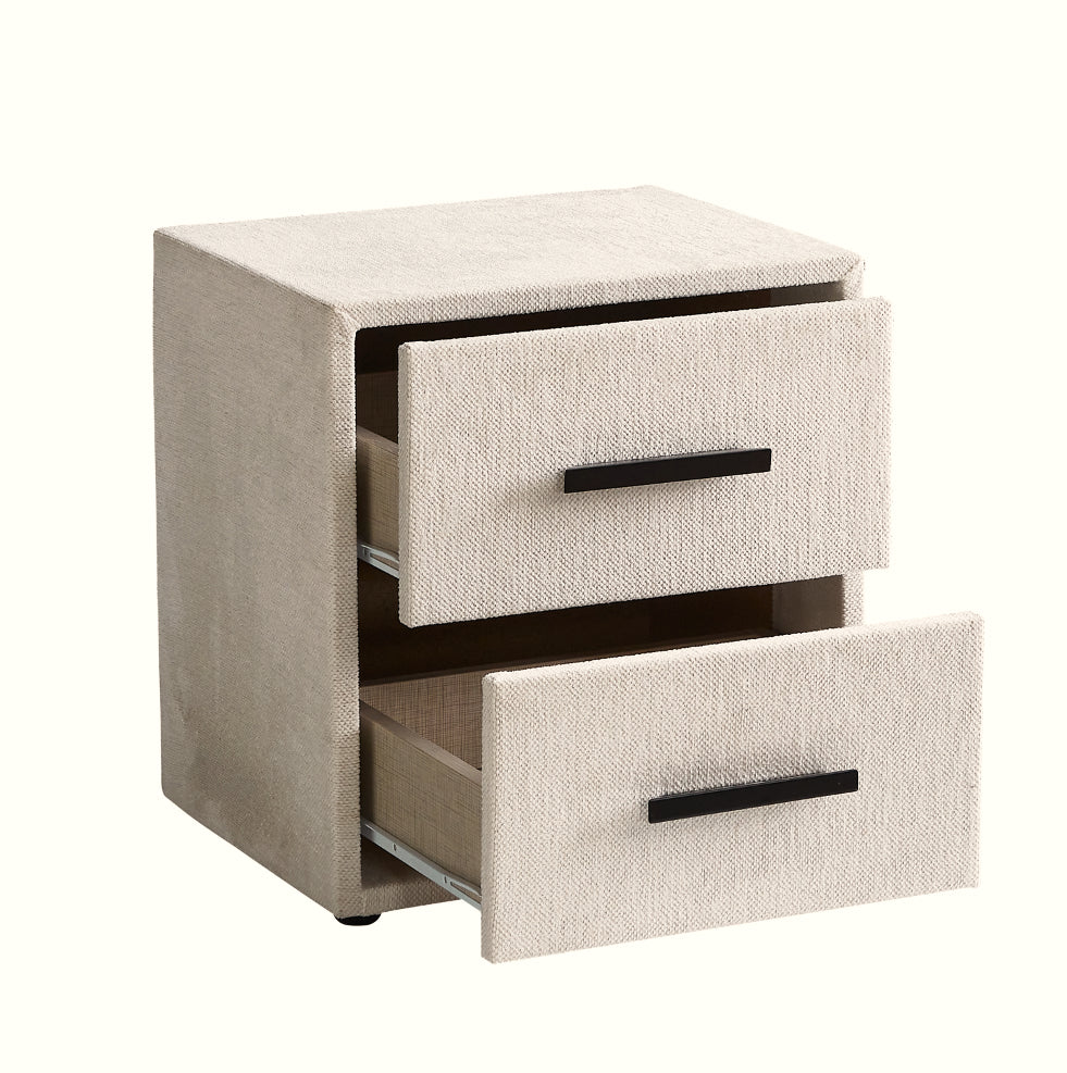 Boxspringbett Ruby Cremeweiß Voll-orthopädisches Komfortbett mit Bettkasten, Stauraum, inkl. kostenlose Lieferung und Montage