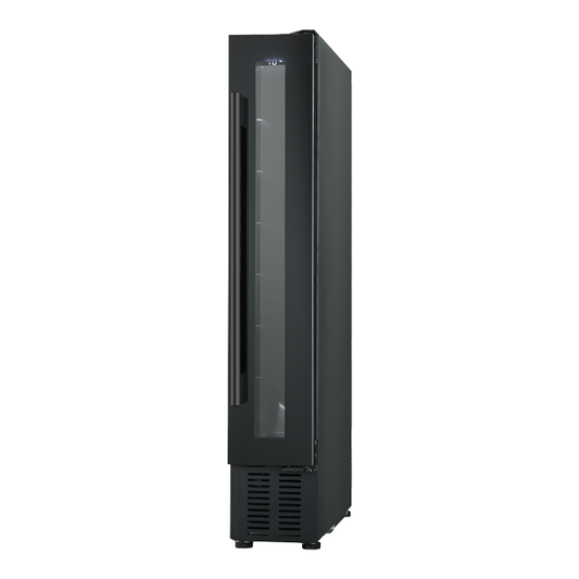 PKM Weintemperierschrank UWTS20-7G, schwarz, Höhe 87 cm x Breite 15 cm