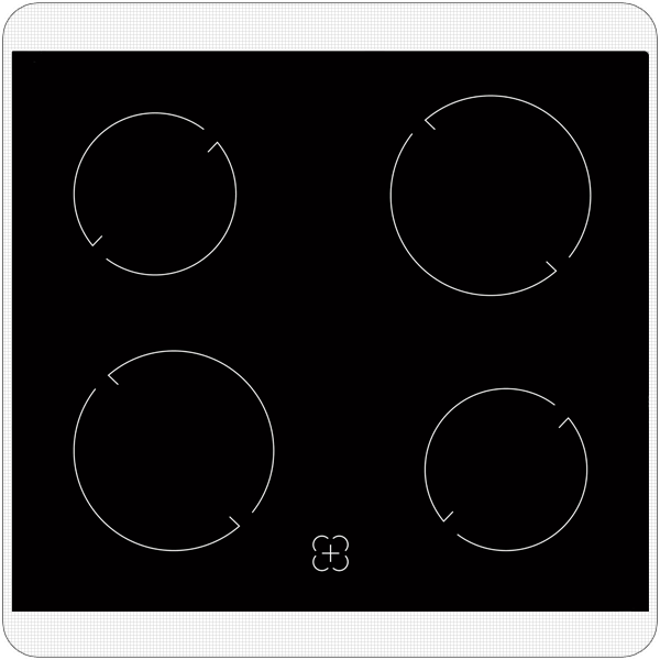 PKM Einbauherdset BIC4-GKU-IX2 Breite 60 cm