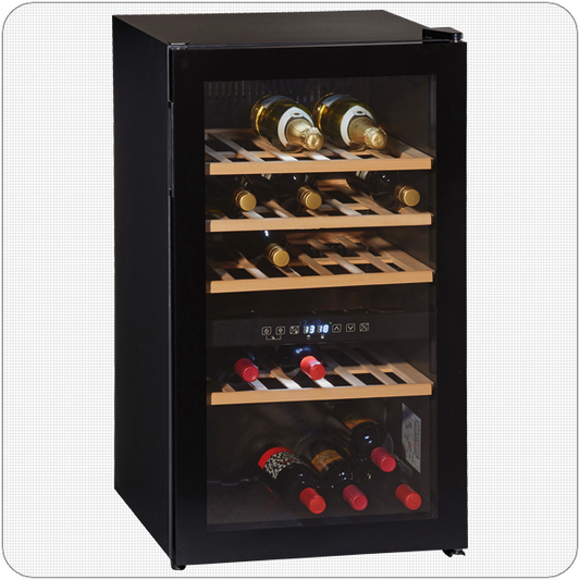 Wolkenstein Weintemperierschrank mit Dual-Zone WTS49DW Höhe 85 cm