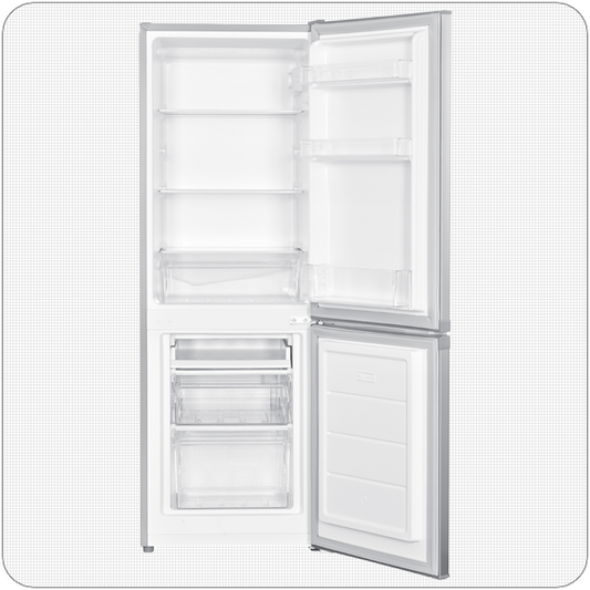 PKM Kühl-Gefrierkombination KG173IX-M Inox, Höhe 142 cm