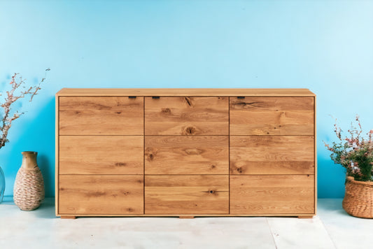 TPT Zerro Sideboard 3-türig massiver Kernbuche/Eiche B/H/T 180 x 85 x 42 cm