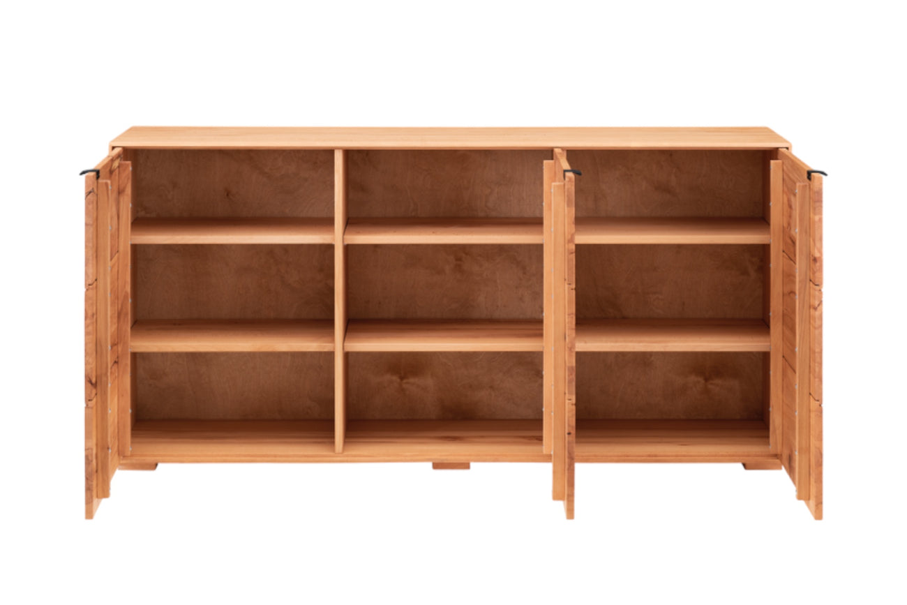 TPT Zerro Sideboard 3-türig massiver Kernbuche/Eiche B/H/T 180 x 85 x 42 cm