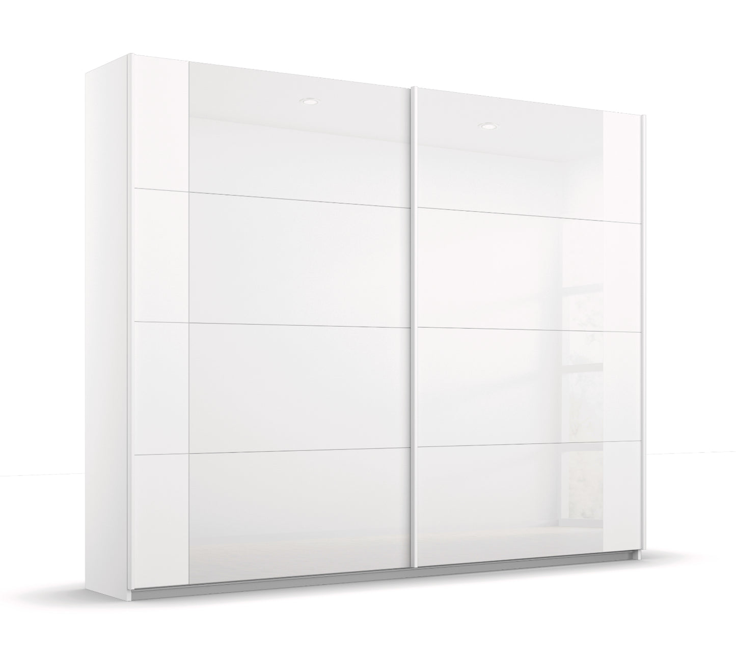 Schwebetürenschrank Artemis 2-türig Farbglastüren B/H/T 225 x 210 x 62 cm