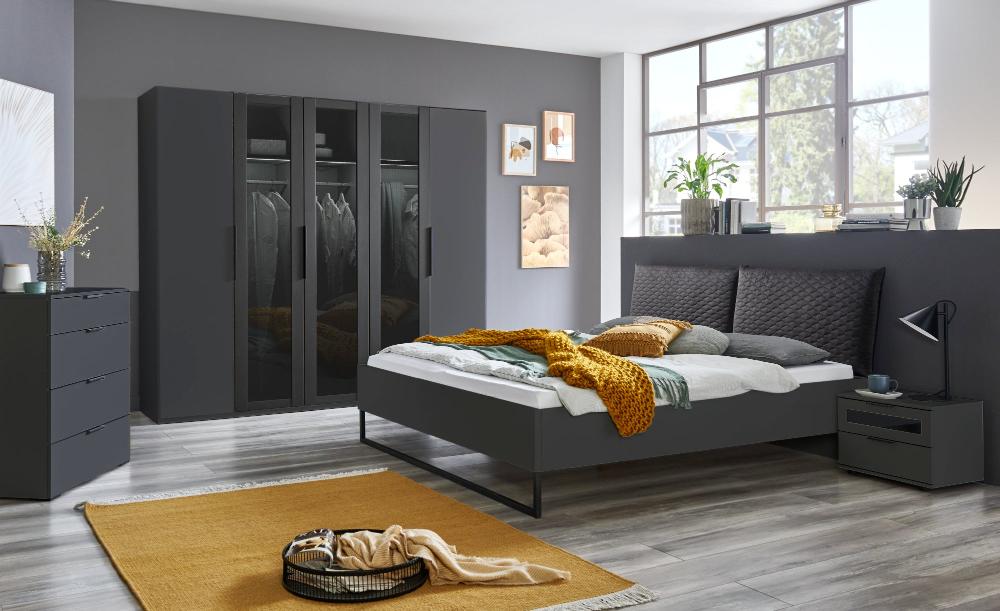 Drehtürenschrank Alicante mit Glastüren B/H/T ca. 200/250/300 x 216 x 58 cm