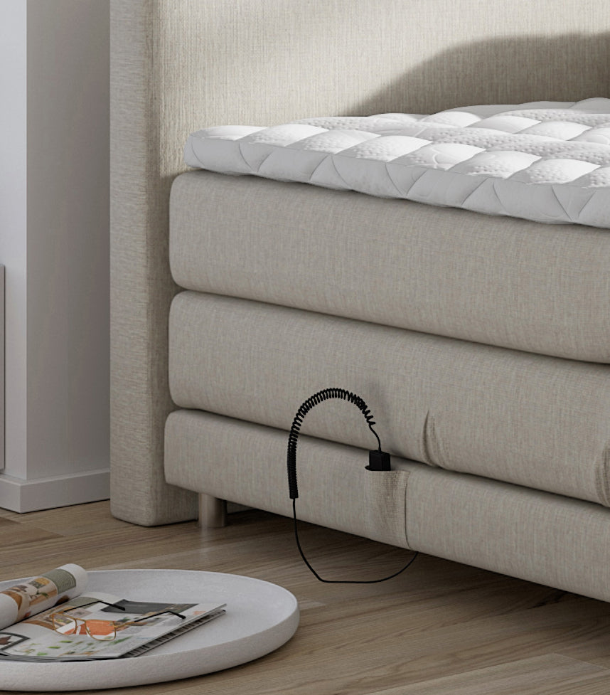 Boxspringbett Ampera elektrisch verstellbar mit Motor, inkl. kostenlose Lieferung und Montage
