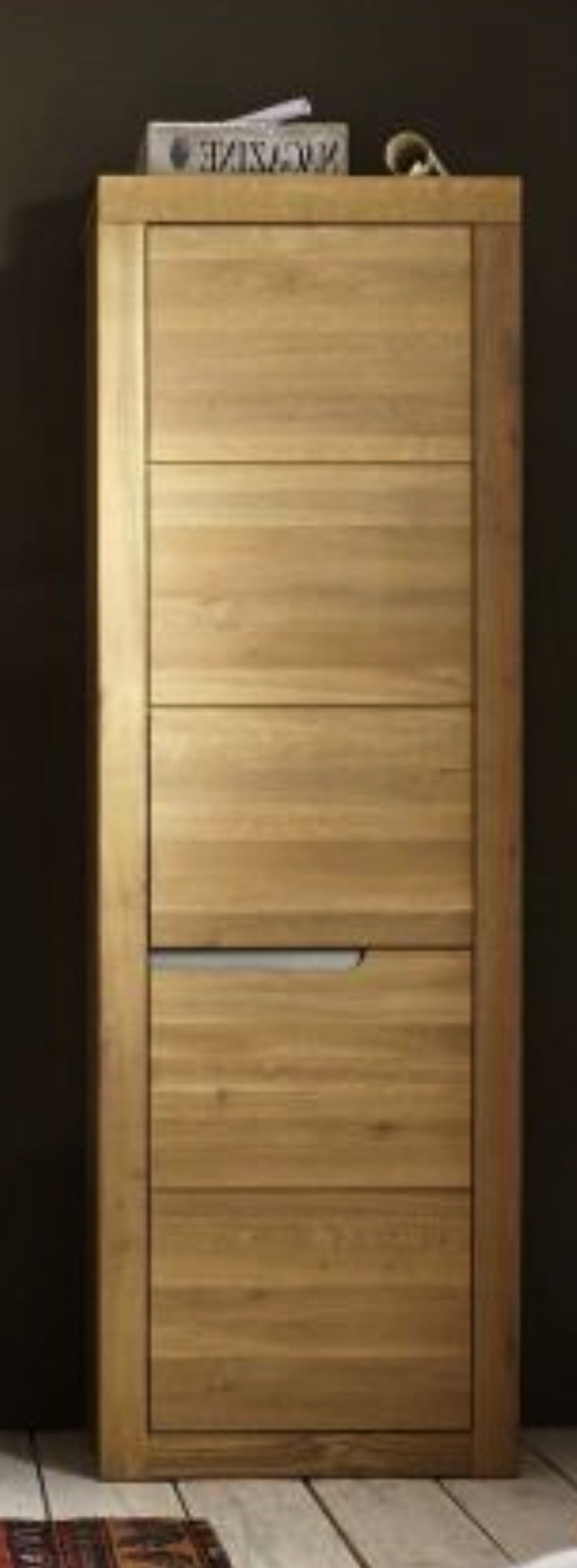 Infantil Basel Hochschrank Wildeiche massiv links/recht angeschlagen Breite 62 cm x H 191 cm