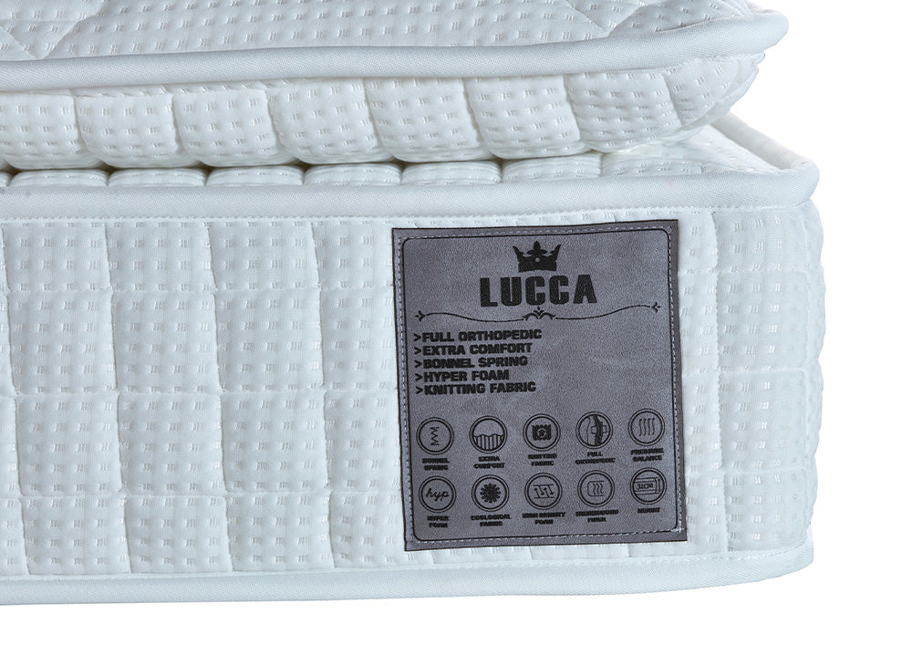 Matratze Lucca Vollorthopädisch inkl. Topper Breite von 90 cm bis 180 cm und Höhe 30 cm