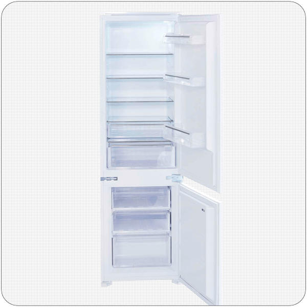 PKM Einbau-Kühl-Gefrierkombination KG250.4EEB, Weiß, Höhe 177 cm