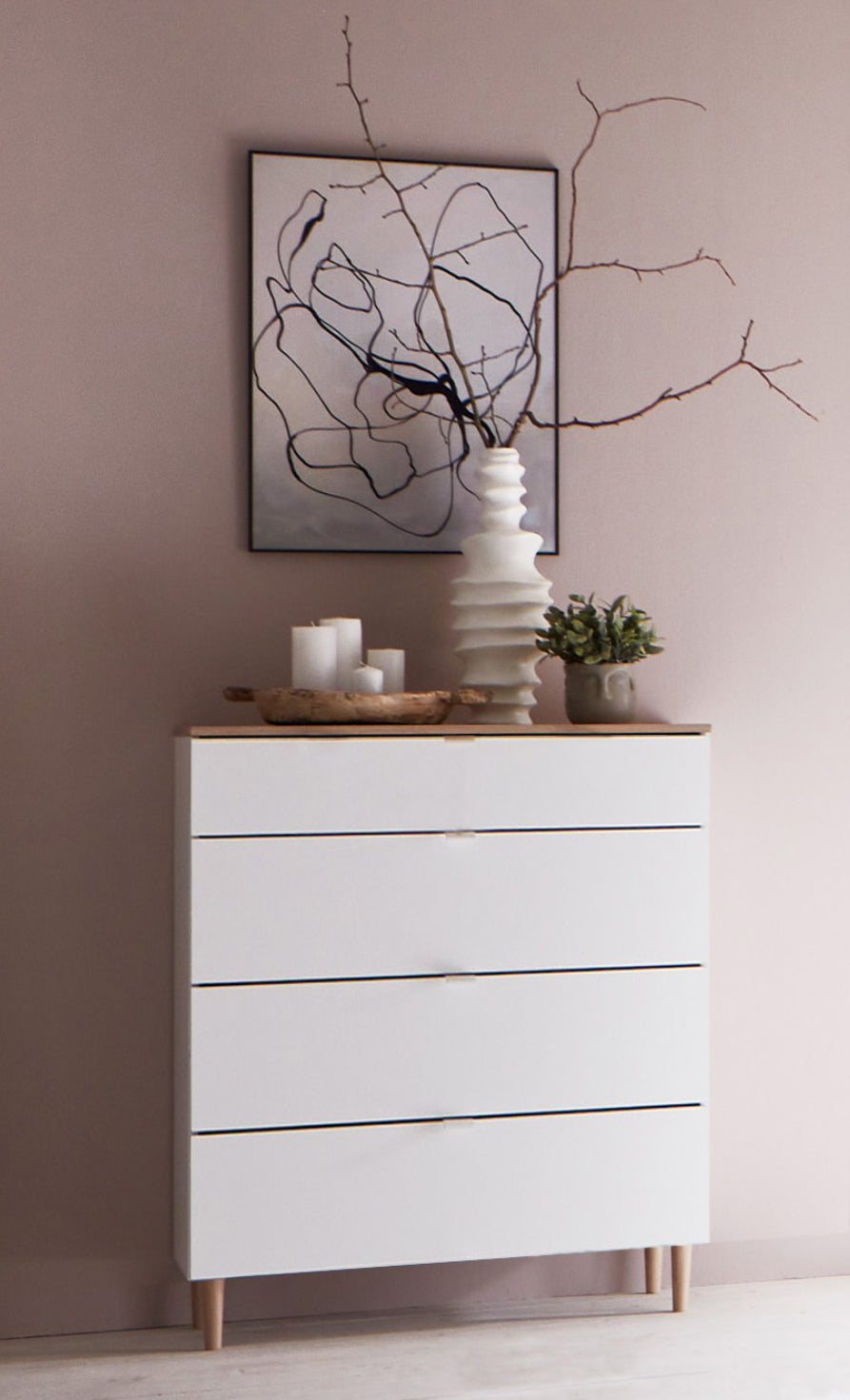 Wimex Schubkastenkommode Skagen mit 4 Schubladen B/H/T ca. 81 x 84 x 41 cm