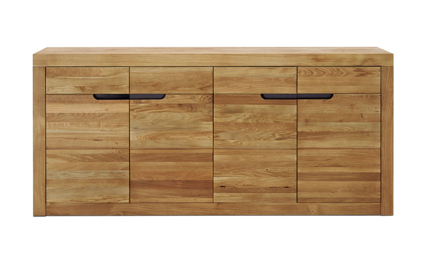 Infantil Basel Sideboard Wildeiche massiv 4-türig mit 4 Schubladen Breite 200 cm x H 90 cm
