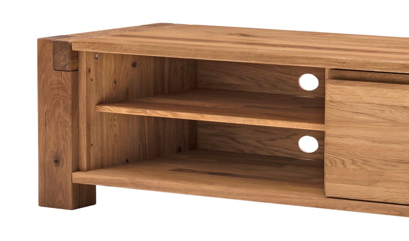 TPT TV Lowboard Woodstock Eiche massiv geölt, ca. B/H/T 180 x 50 x 45 cm