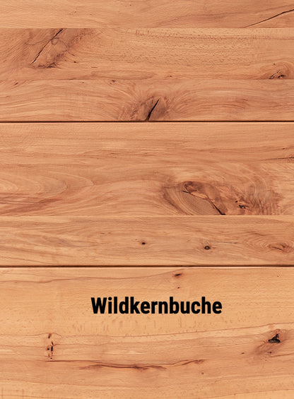 TPT Zerro TV Lowboard mit Schubladen massiver Kernbuche/Eiche B/H/T 155 x 50 x 42 cm