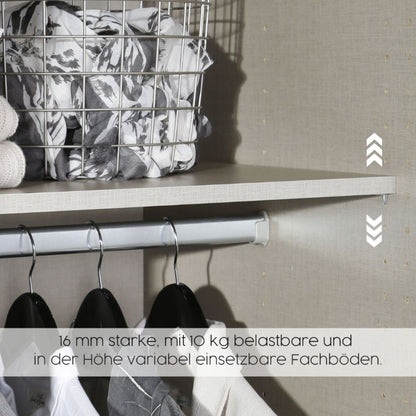 Schwebetürenschrank Artemis 2-türig Farbglastüren B/H/T 225 x 210 x 62 cm