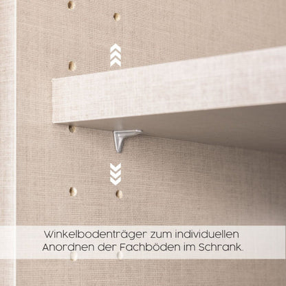 Schwebetürenschrank Artemis 2-türig Farbglastüren B/H/T 225 x 210 x 62 cm