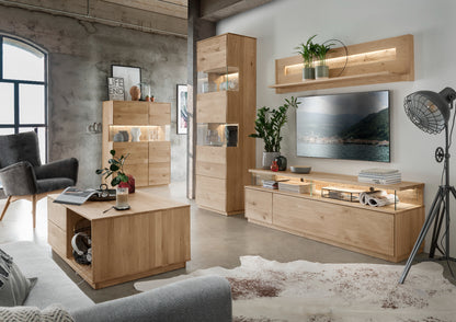 TPT Sankt Gallen Sideboard 3-türig Wildeiche massiv B/H/T 140 x 80 x 44 cm