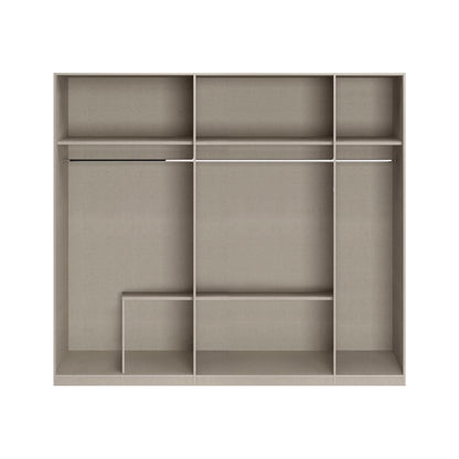 Drehtürenschrank Oakland 5-türig mit 3 Spiegeltüren und 2 Schubladen B/H/T 226 x 210 x 54 cm