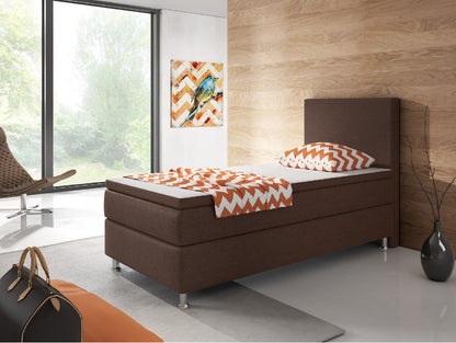 Boxspringbett M01-Adelia Anthrazit - Braun - Schwarz Breite 90/180 x 200 cm