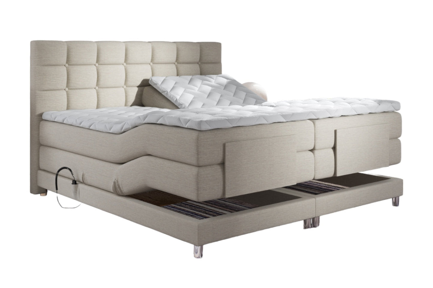 Boxspringbett Dubai elektrisch Breite 160-180 x 200 cm