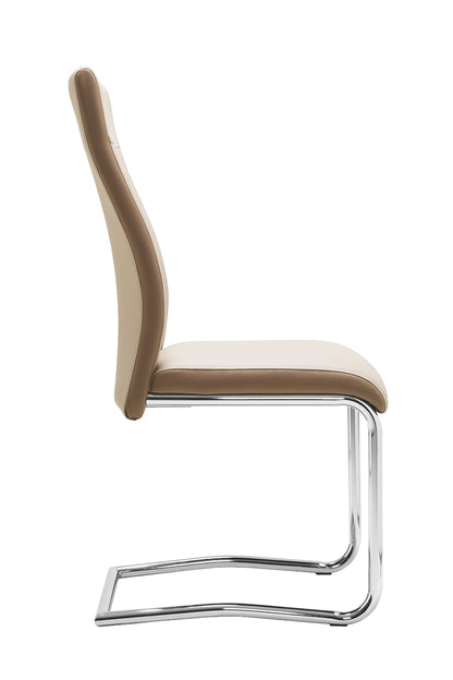 Finori Schwingstuhl Lucky 70A Kunstleder Cappuccino/Grau/Schwarz B/H/T ca. 43 x 98 x 55 cm