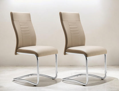 Finori Schwingstuhl Lucky 70A Kunstleder Cappuccino/Grau/Schwarz B/H/T ca. 43 x 98 x 55 cm