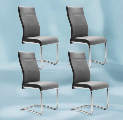 Finori Schwingstuhl Lucky 70A Kunstleder Cappuccino/Grau/Schwarz B/H/T ca. 43 x 98 x 55 cm