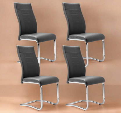 Finori Schwingstuhl Lucky 70A Kunstleder Cappuccino/Grau/Schwarz B/H/T ca. 43 x 98 x 55 cm