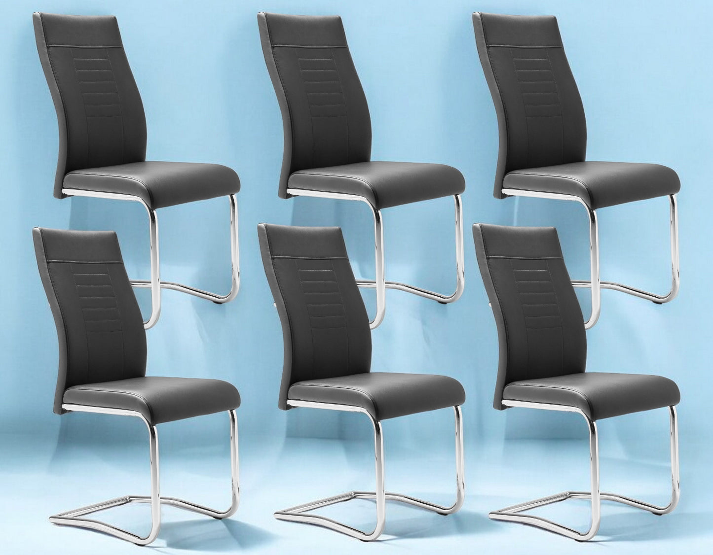 Finori Schwingstuhl Lucky 70A Kunstleder Cappuccino/Grau/Schwarz B/H/T ca. 43 x 98 x 55 cm