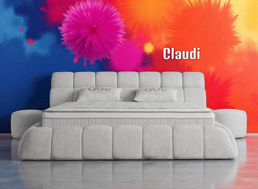 Boxspringbett Claudi Cremebeige Voll-orthopädisches Komfortbett mit Bettkasten, Stauraum, inkl. kostenlose Lieferung und Montage