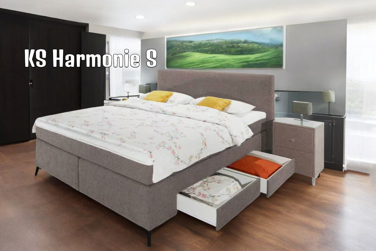 Boxspringbett KS Harmonie S, Komfortbett mit 4 Schubladen, inkl. Lieferung und Montage