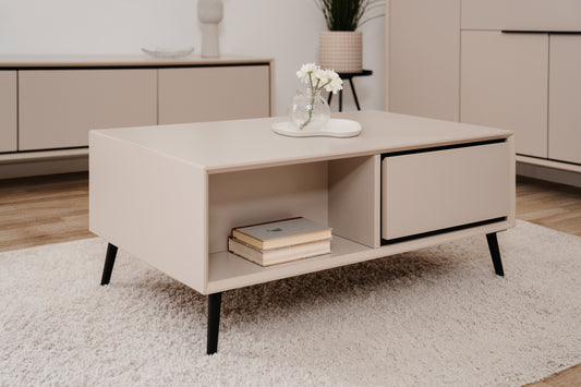 Finori Couchtisch Arona Sand/Schwarz ca. B/H/T 94 x 40 x 55 cm