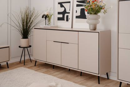 Finori Sideboard mit Schublade Arona Sand/Schwarz ca. B/H/T 175 x 90 x 38 cm