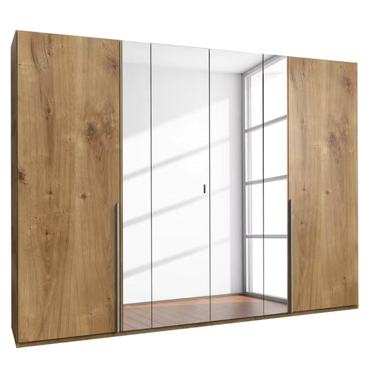 Drehtürenschrank Vanea 6-türig mit 4 Spiegeltüren B/H/T ca. 270 x 208 x 58 cm