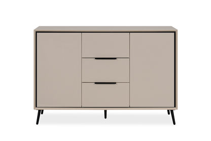 Finori Kombikommode mit Schubladen Arona Sand/Schwarz ca. B/H/T 135 x 90 x 38 cm