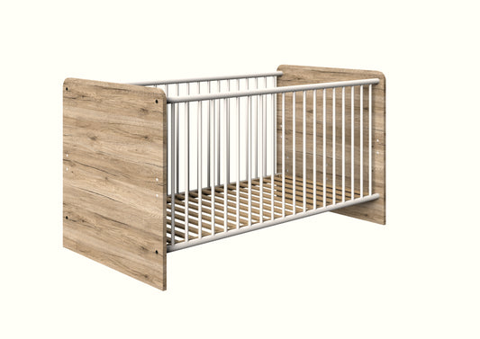 Babybett Cariba mit Schlupfsprossen B/H/T ca. 80 x 85 x 143 cm