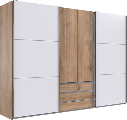 Funktions-Schwebetürenschrank Magic Holzdekor B/H/T ca. 300 x 216 x 65 cm