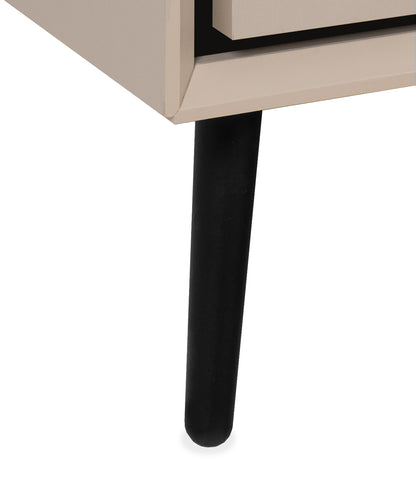 Finori Sideboard mit Schublade Arona Sand/Schwarz ca. B/H/T 175 x 90 x 38 cm